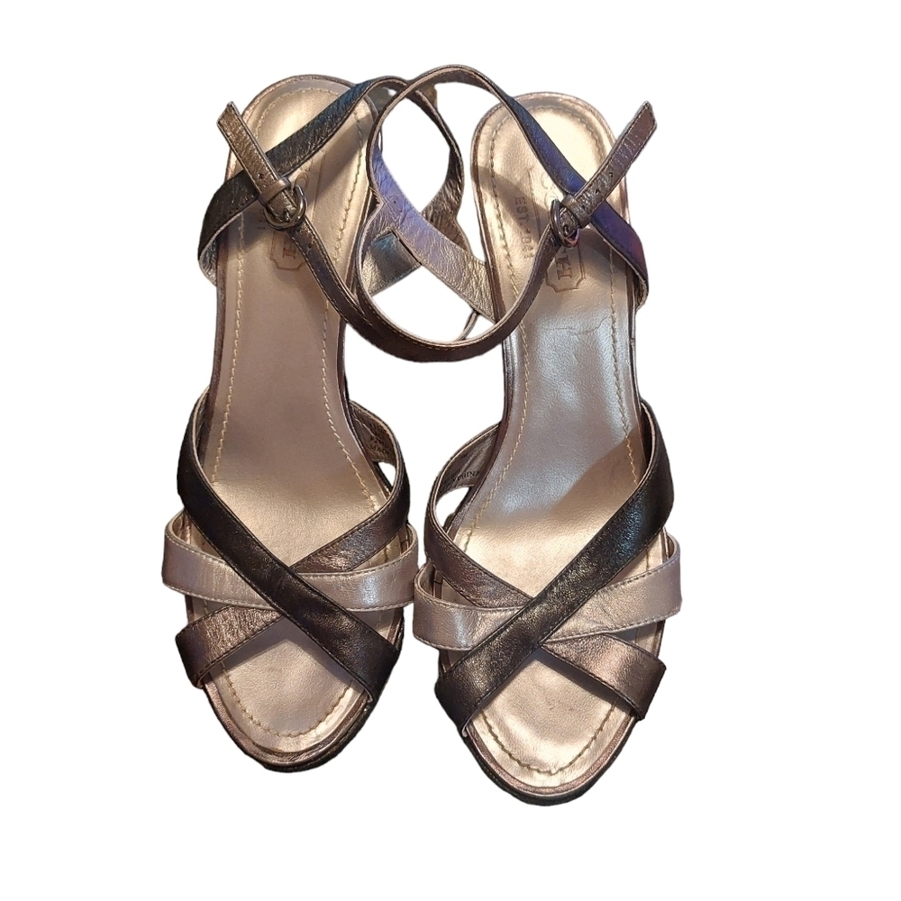 Coach Ladies Strappie Wedge Sandals - Picture 5 of 8